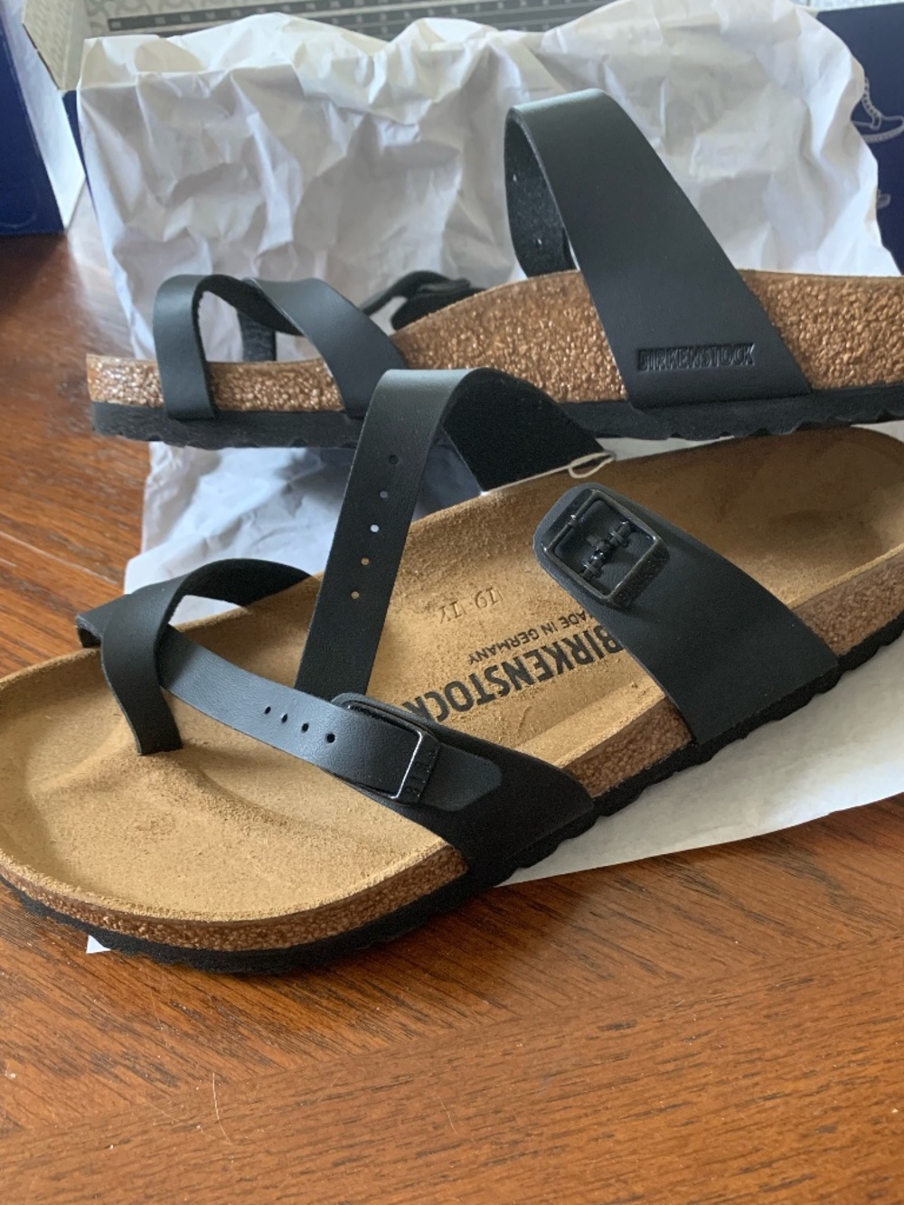 NBW Black Mayari Birkenstock Sandals SZ9